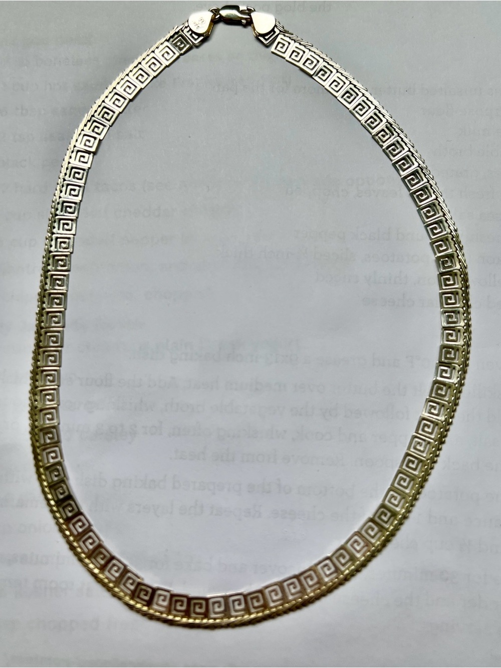 Silver Greek Key Chain Necklace - Women's Jewelry